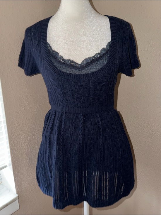 Abercrombie & Fitch Tops - Vintage Y2K Abercrombie & Fitch 2000s Knit Babydoll Sweater Top